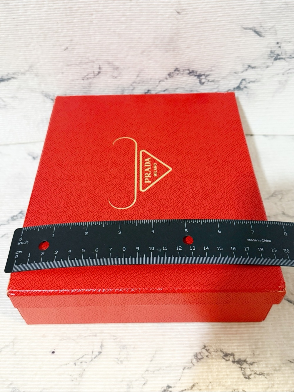 Prada Red Box for Storage / Decor Emopty - Picture 14 of 15